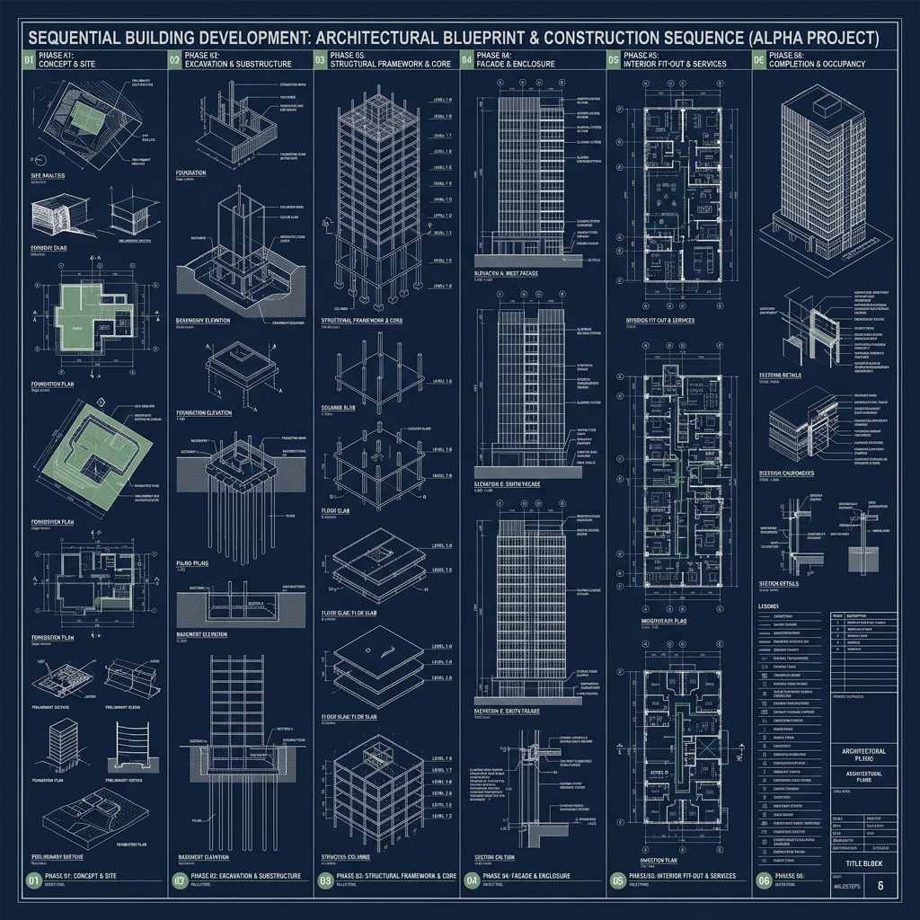 Sequential Stage Blueprint Background